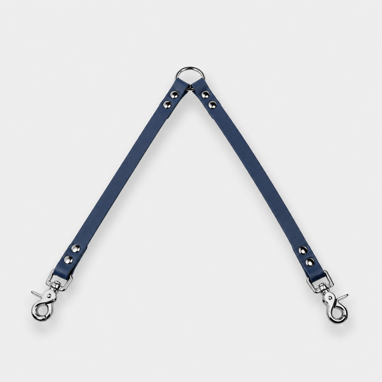 Coupleur de laisse pour chien bleu nuit 16mm waterproof fait main à Marseille — L'Atelier du Chien Français