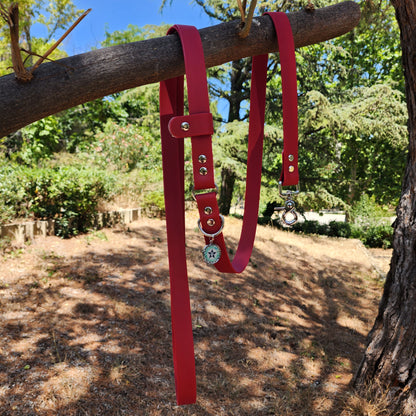 LAISSE BANDOULIERE CERISE