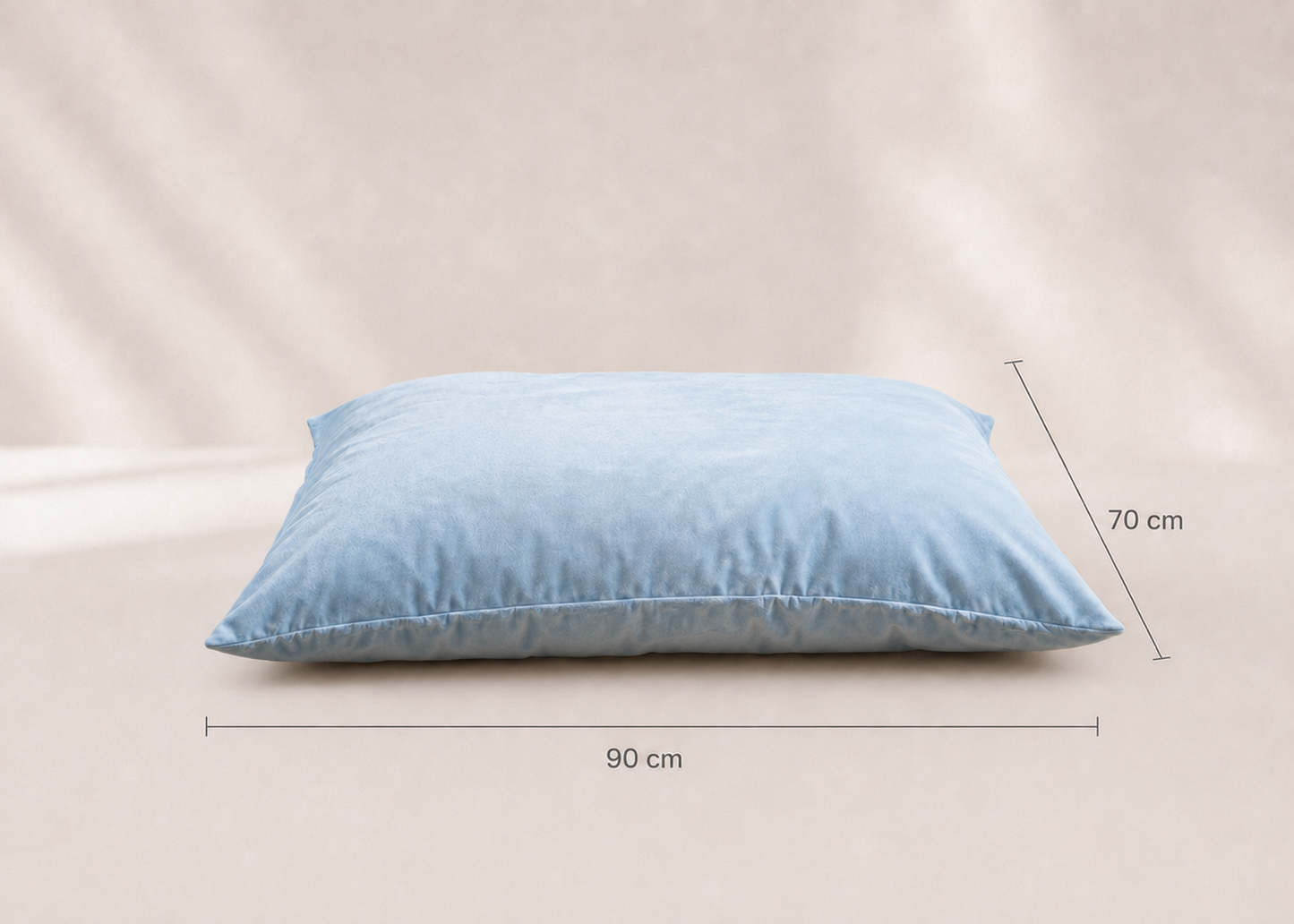 Housse de rechange officielle couleur celadon en 90cm par 70cm pour le Coussin Signature "Lili" L'atelier du Chien Français. Velours premium fait main à Marseille