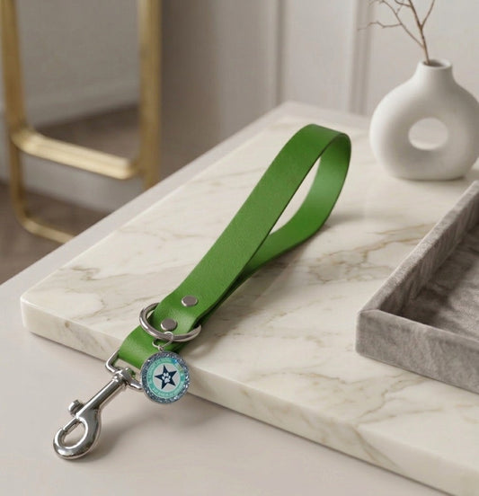 poignée pour chien vert olive 25mm waterproof fait main à Marseille — L'Atelier du Chien Français